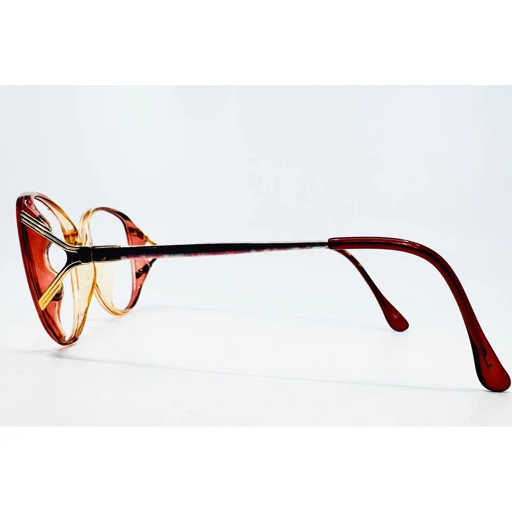 Gloria Vanderbilt Eyeglass Frames Womens Red Ombre Zyloware 746 54-16-140